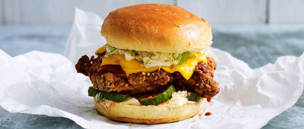 Korean Fried Chicken Burger