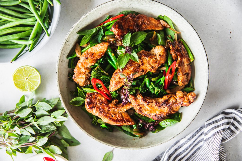 Thai Chicken Krapow Salad