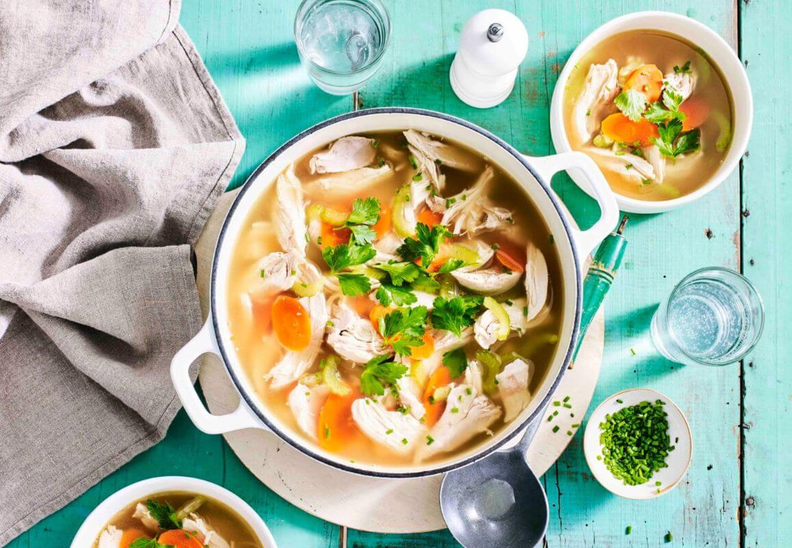 Winter favourite chicken soup